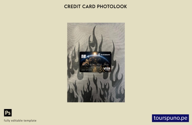 listo para imprimir plantilla frontal de apariencia fotográfica de tarjeta clási